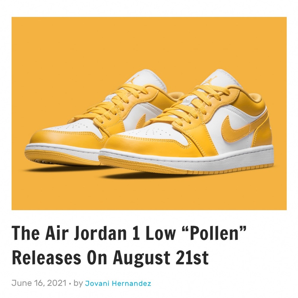 Nike Jordan 1 Low “Pollen”